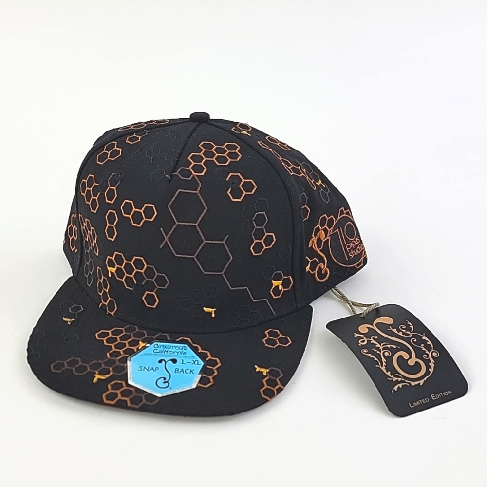 710 Studios X Grassroots California Snapback Hat L~XL 710 Pipes